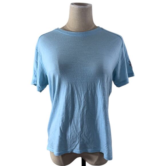 "IBEX" Womens, Blue and Brown, T-Shirt Size L - Picture 1 of 8